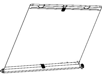 Dodge 68030702AA SUNSHADE Rear Window