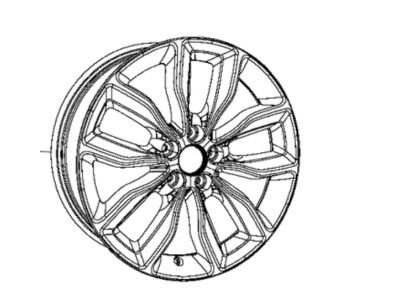 Mopar 5XW01DX8AA Wheel Aluminum