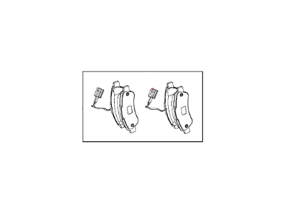 Ram 68226919AA PAD KIT Rear Disc Brake