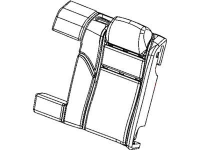 Dodge 5QY85JRRAA COVER Rear Seat Back Left