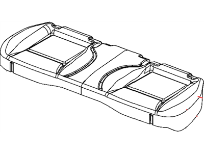 Dodge 5QY87JRRAA COVER Rear Seat Cushion