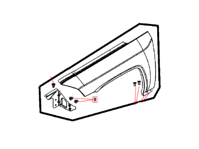 Jeep 68079671AA FENDER Front