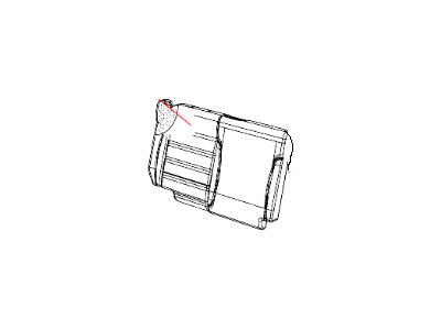 Jeep 1YX00DX9AA COVER Rear Seat Back Right