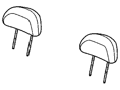 Chrysler 1CX631D5AA HEADREST Rear