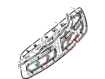 Dodge 55077185AD GRILLE Radiator