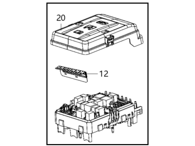 2022 Ram 1500 Relay Block - 68467638AA