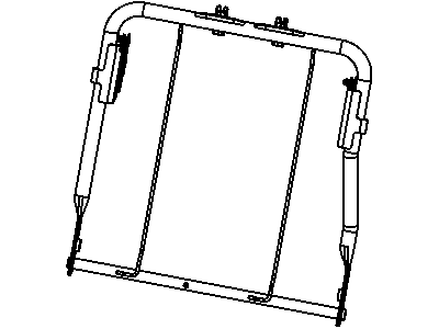 Ram 68050771AA FRAME Rear Seat Back Left