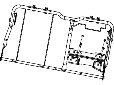 Ram 68050769AA FRAME Rear Seat Back Right