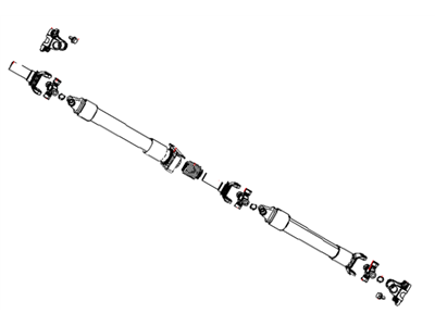 2008 Dodge Ram 3500 Drive Shaft - 52123137AA