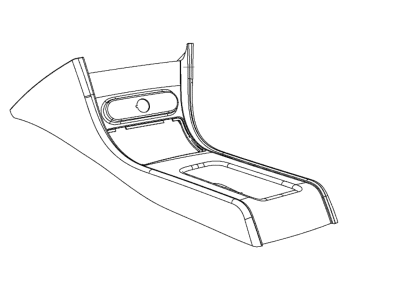 Dodge Charger Center Console Base - 5XY54DX9AB