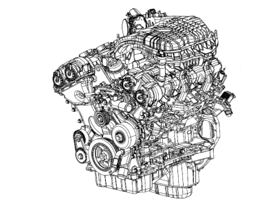 Jeep R8259595AB ENGINE Long Block SEE IMPORTANT NOTE FOR CONTENTS