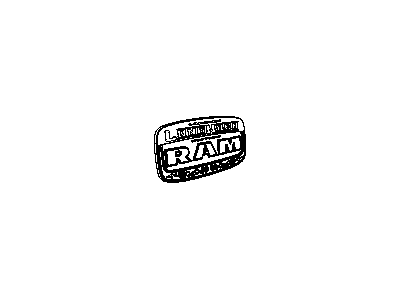 Mopar 68085777AA Nameplate, Front Driver Side