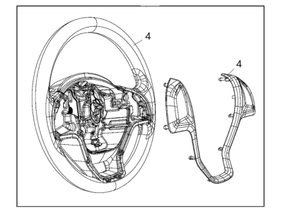 2020 Ram ProMaster City Steering Wheel - 7AQ62LXHAA