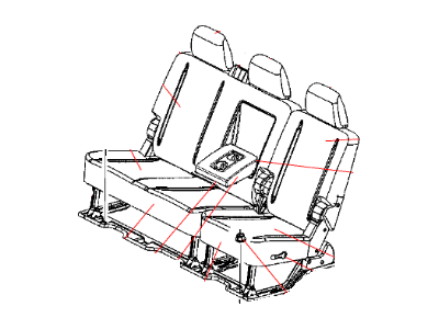 Ram 1RH53BD3AA COVER Rear Seat Cushion Right
