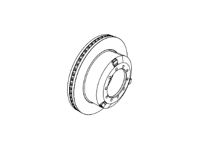 Ram 68174125AA ROTOR Brake Rear