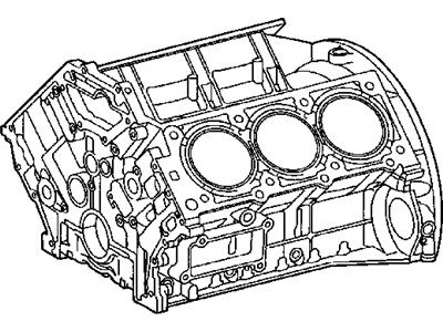 Chrysler 5102902AA BLOCK Engine cylinder With fitted pistons See Note:
