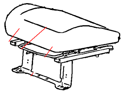 Chrysler XM341DVAA COVER Front Seat Cushion