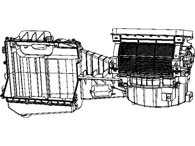 Jeep 68004192AA HOUSING Blower Motor Includes: Upper Housing, Lower Housing, Evaporator Plate, Drain Seal, Clips and Screws