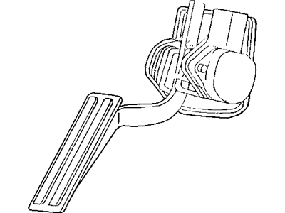 Dodge 4612742 PEDAL AND BRACKET Accelerator