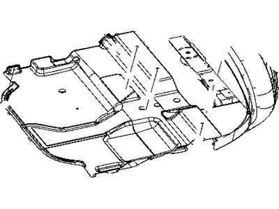 Ram 5113267AA BELLY PAN Front