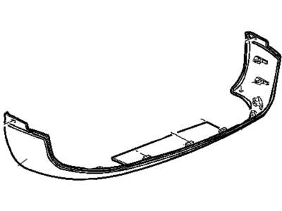 Dodge 55076614AB FASCIA Front