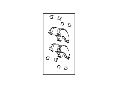 Ram 68034093AD PAD KIT Disc Brake
