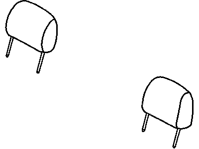 Dodge 1EZ631D5AA HEADREST Front