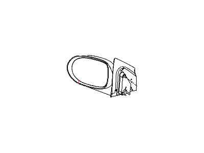 2008 Dodge Caliber Car Mirror - 68044048AA