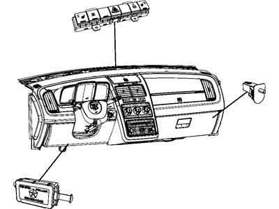Jeep 68018744AD SWITCH 3 Gang