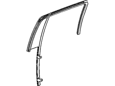 Chrysler 55364074AI GLASS Rear Door Fixed