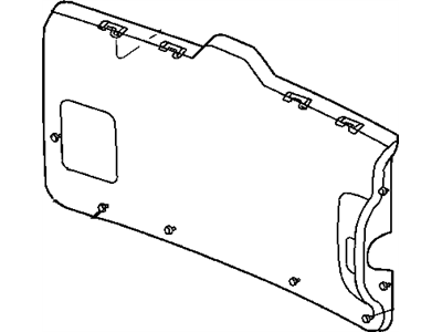 Jeep 5GE89WL5AH PANEL Liftgate Lower
