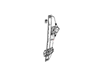 Jeep 68014951AA REGULATOR Rear Door Window