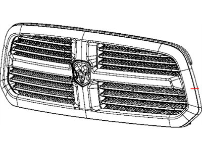 Ram Grille - 68197705AB