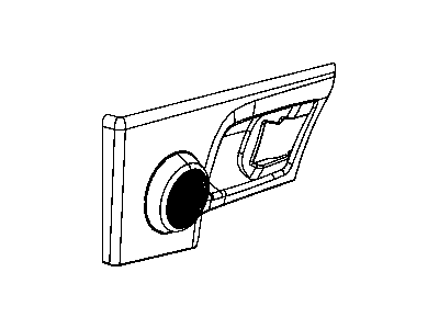 Jeep 1DR85DKAAD BEZEL Door Trim Panel