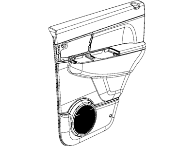 Jeep 1JY361KAAA PANEL Rear Door Trim