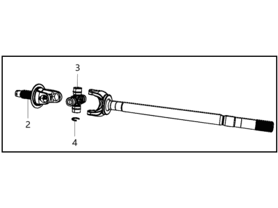 Ram Intermediate Shaft - 68456986AA