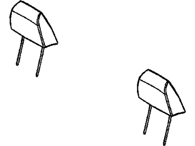 Dodge 1MM851D1AA HEADREST Front