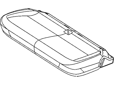 Dodge 5170728AA FRAME Second Row Seat Cushion