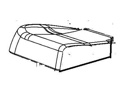 Dodge 1RE411DVAA COVER Rear Seat Cushion