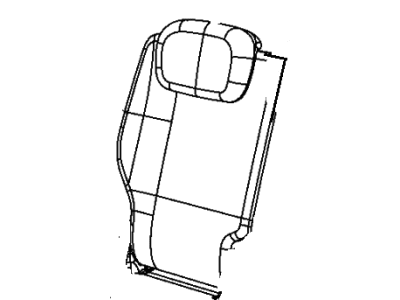 Dodge 1RE401DVAA COVER Rear Seat Back