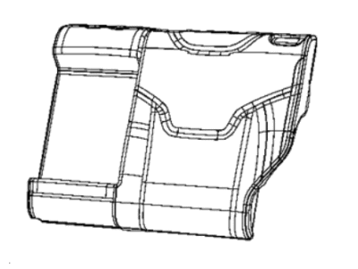 Jeep 7AE06DX9AB COVER Rear Seat Back 2nd Row Left