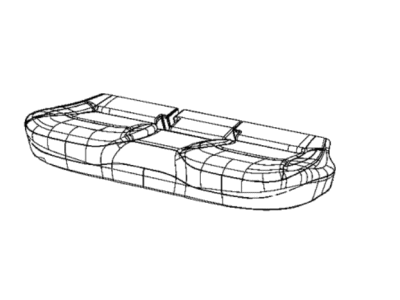 Jeep 7AE04DX9AB COVER Rear Seat Cushion 2nd Row