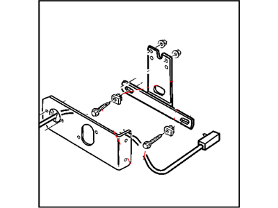 Dodge 55295455AD BRACKET License Plate