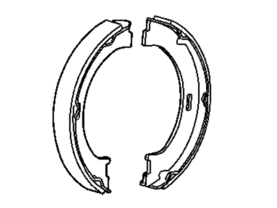 Jeep Wrangler Parking Brake Shoe - BHKP7328