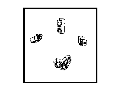 Dodge 68031967AA BRACKET AND CLIP KIT A/C Line Mounting