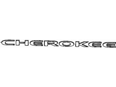 Jeep 68102400AA NAMEPLATE Front Door CHEROKEE