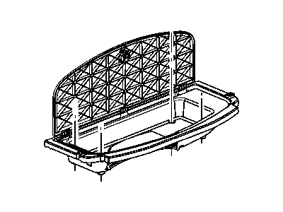 Chrysler 1AM511DVAA BIN Floor cargo organizer