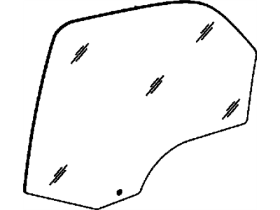Dodge 55369142AA GLASS Front Door