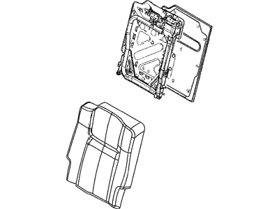 Jeep 1DU601D5AA SEAT BACK Rear