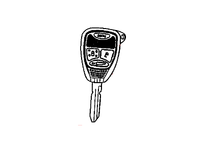 Chrysler 5179363AA Key - Blank With Transmitter